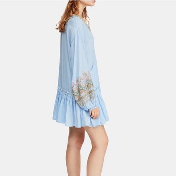 Free People Wild One Embroidered Peasant Tunic. S - Picture 3 of 8